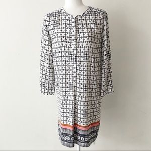 LOFT | Mosaic Mixed Print Rayon Tunic Dress *NWT*